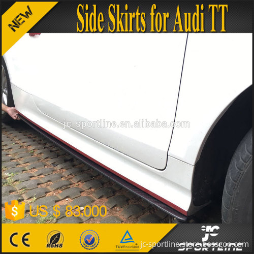 RS Style Carbon Fiber TT Side Extension for Audi TT 08-14